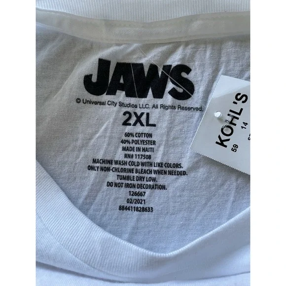 Jaws Shark Movie Poster T-Shirt  NEW 2XL - Picture 6 of 6